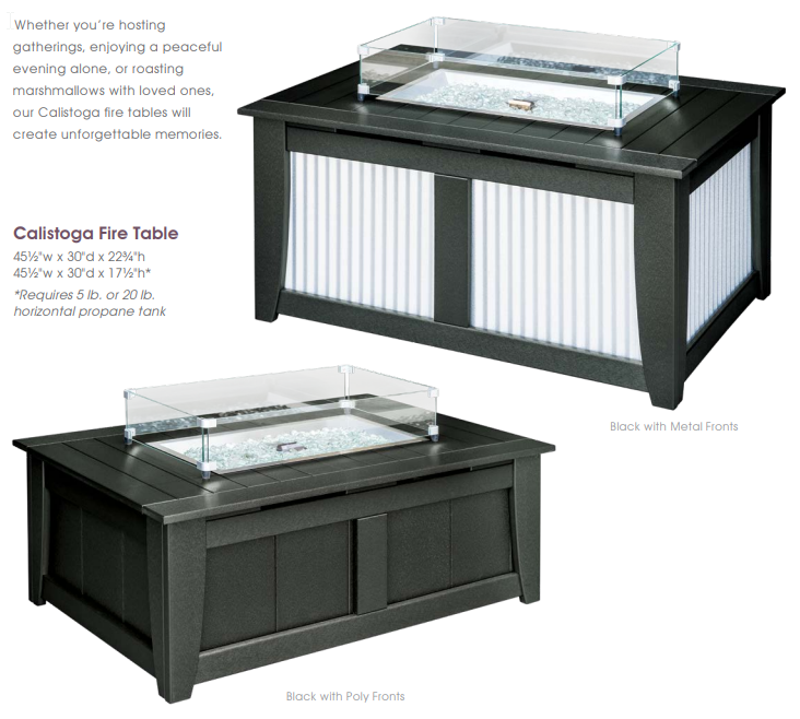 EC Woods Calistoga Fire Table